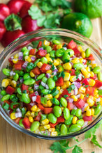 Load image into Gallery viewer, Bonnie Plants Edamame salad with corn, peas and tomatoes
