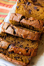 Load image into Gallery viewer, Bonnie Plants Jack-O-Lantern Pumpkin bread with chocolate chips