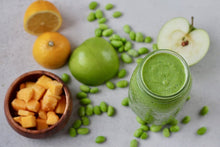 Load image into Gallery viewer, Bonnie Plants Edamame smoothie with mango, apple and orange