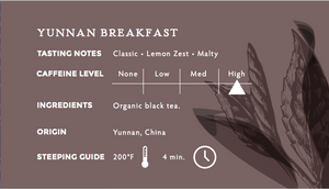 La Colombe Yunnan Breakfast Tea Ingredients