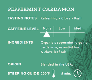 La Colombe Peppermint Cardamom Tea Ingredients